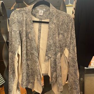 See And Be Seen snake skin design thin jacket; gorgeous!